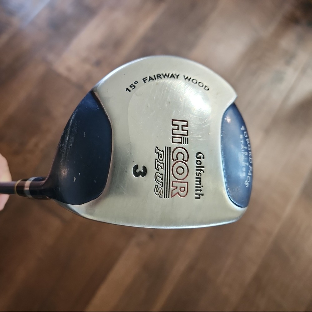 GOLFSMITH HI COR PLUS Forged Face 3 FAIRWAY WOOD 15* RH Stiff Flex (GS70)